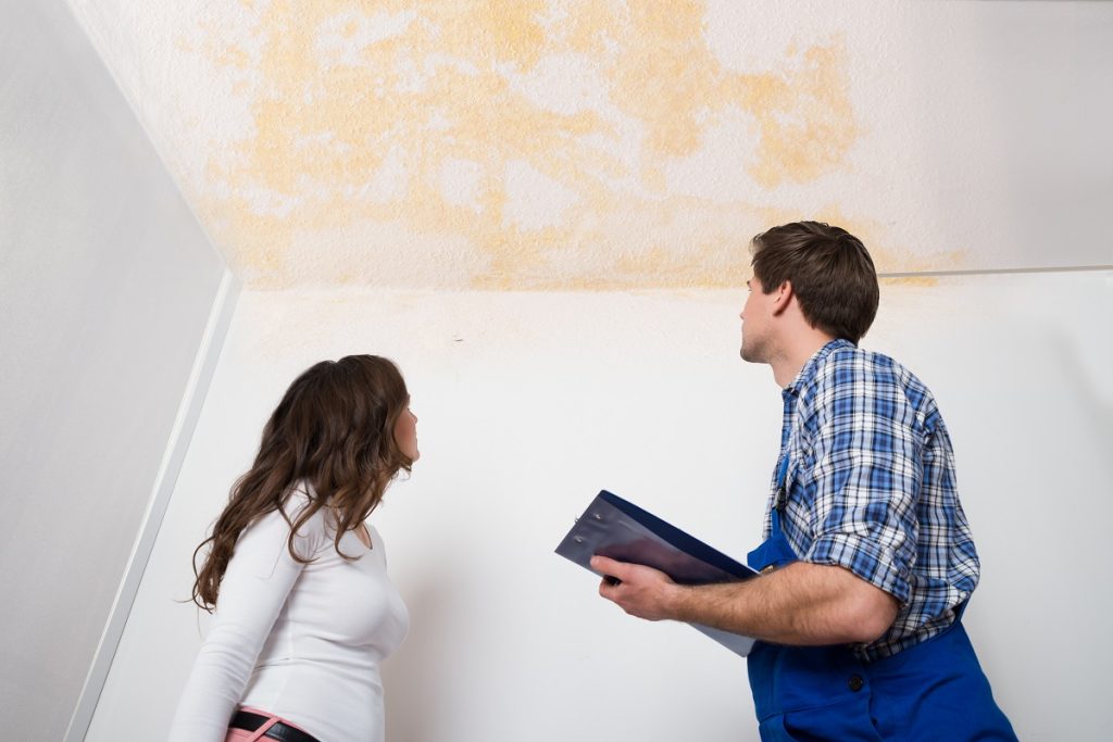 stains on the ceiling